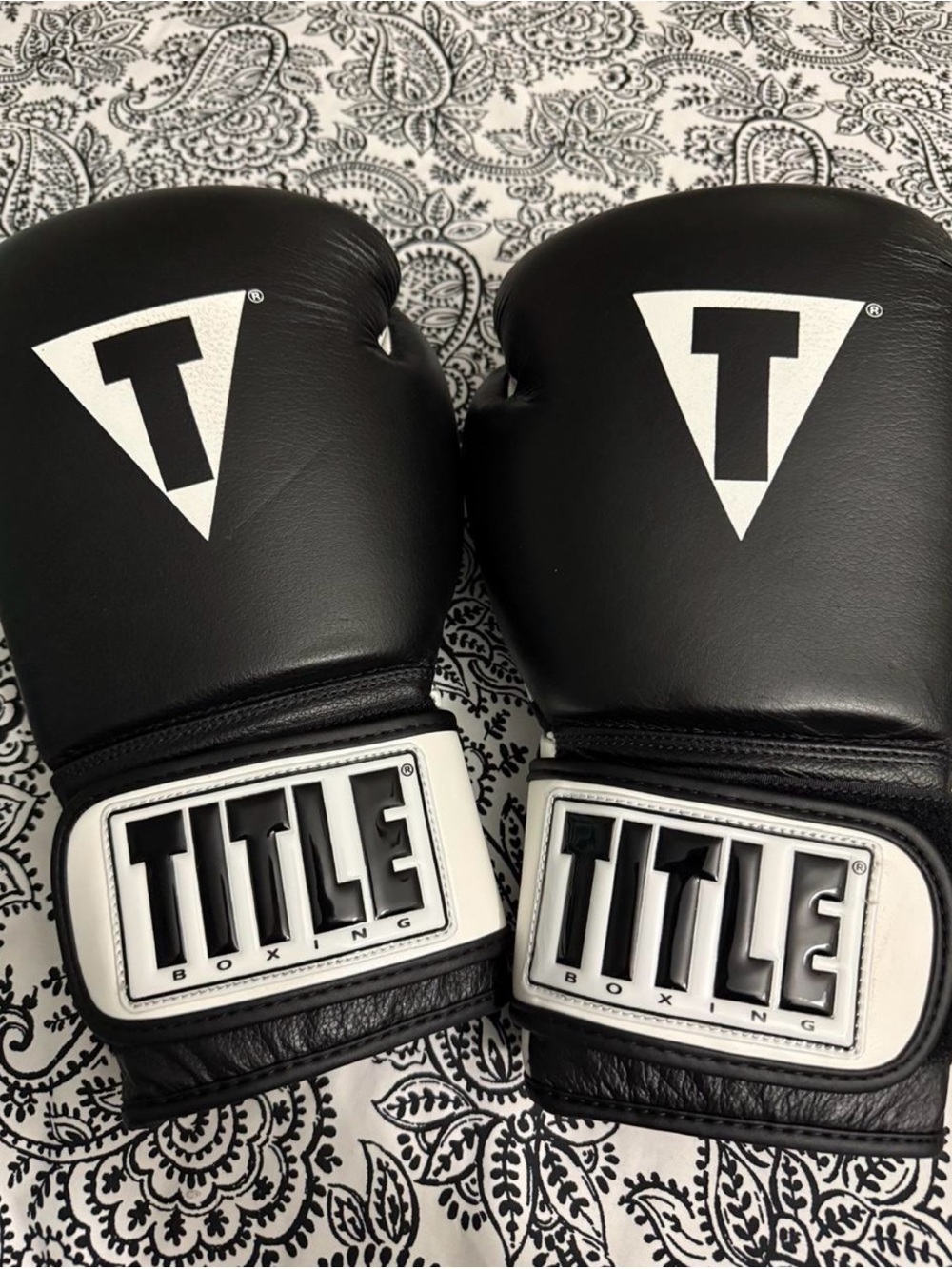Title Boxing Black Gloves